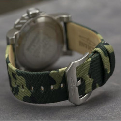 Reloj Para Hombres Invicta I-force 47581 Camuflaje, Verde Acero Plateado
