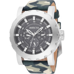Reloj Para Hombres Invicta I-force 47581 Camuflaje, Verde Acero Plateado