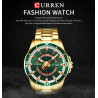 Reloj Curren Analogo Quarzo Correa Dorada Fechero