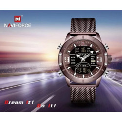 Reloj Naviforce Militar 9153 Analogo Digital A Inoxidable