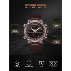 Reloj Naviforce Militar 9153 Analogo Digital A Inoxidable