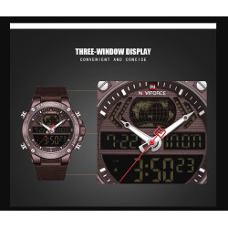Reloj Naviforce Militar 9153 Analogo Digital A Inoxidable