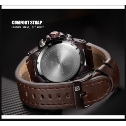 Reloj Naviforce Militar 9153 Analogo Digital A Inoxidable