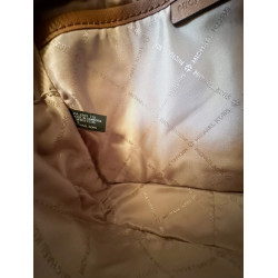 Bolso Bandolera De Hombro Michael Kors Jet Set Crema/marron