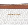 Bolso Bandolera De Hombro Michael Kors Jet Set Crema/marron